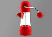 Ansicht auf die rote Gewürzmühle.