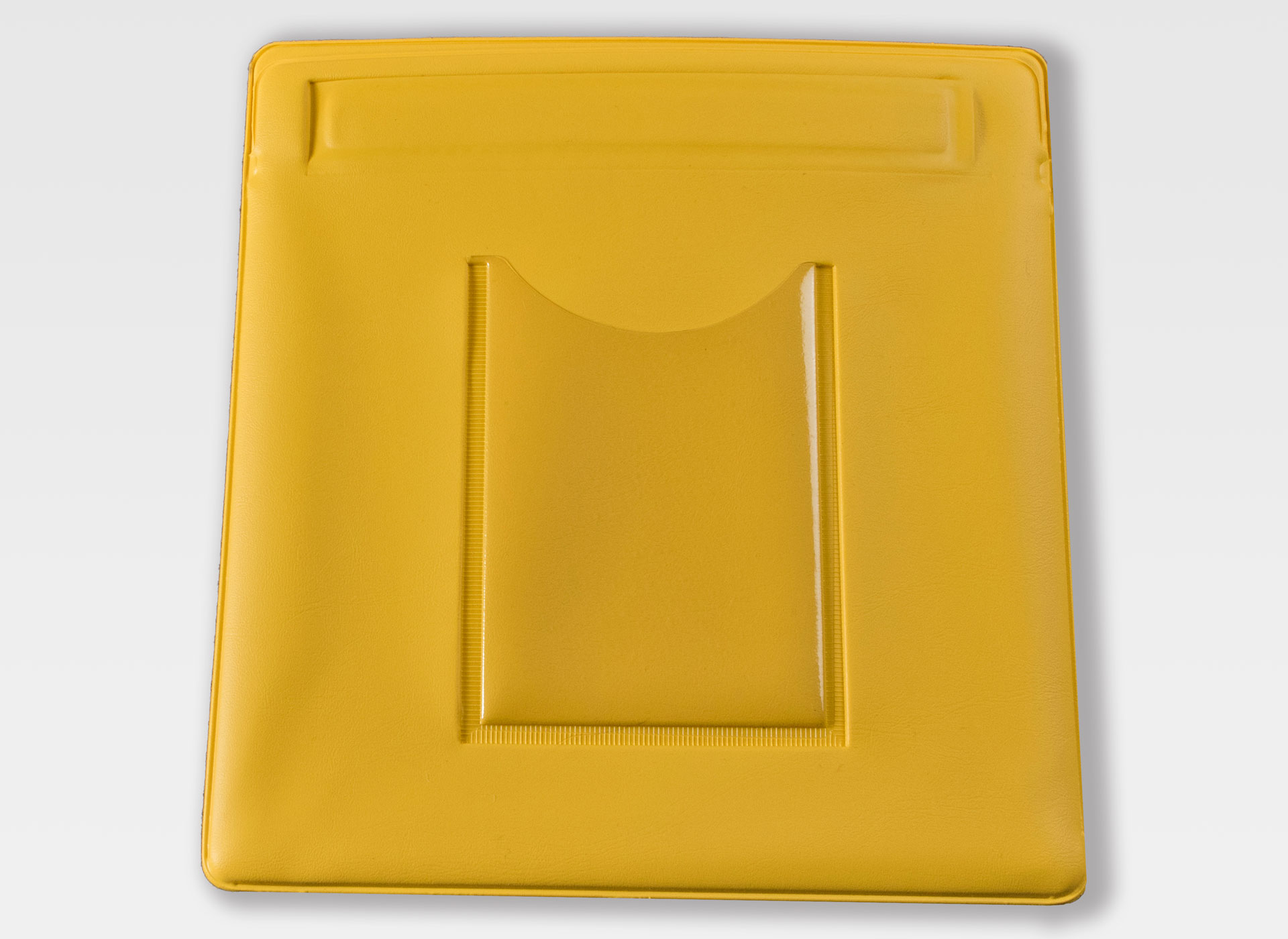 Ansicht auf die gelbe Hülle.